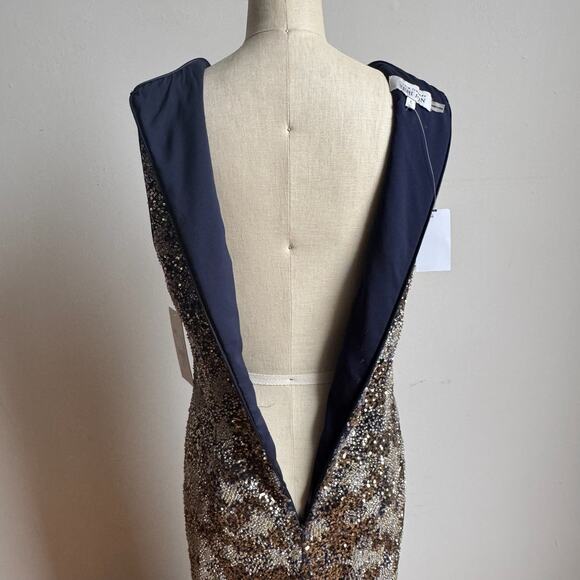 NWT RICKIE FREEMAN for TERI JON Sequined Maxi Dress Style 207041 - Picture 8 of 13